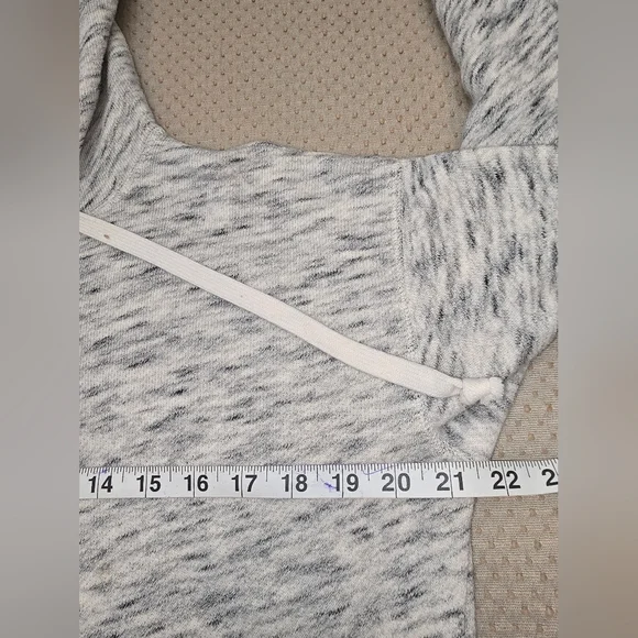 J Crew Womens Full Zip Hoodie Vintage Fleece Size Small Gray/beige - Picture 4 of 9